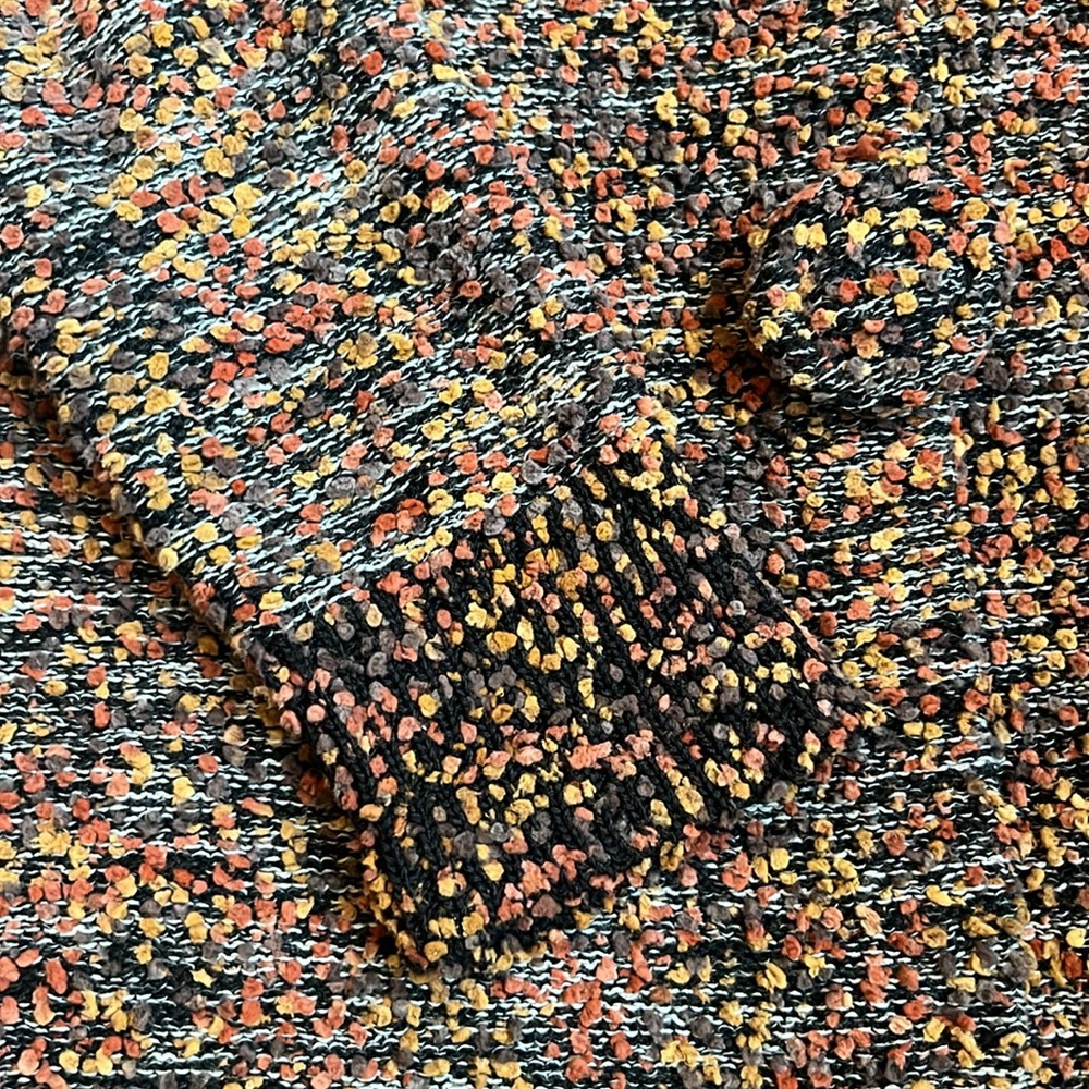 Jamie Kreitman New York Boucle Knit Cardigan Sweater Medium USA Tweed Fall - Picture 10 of 13